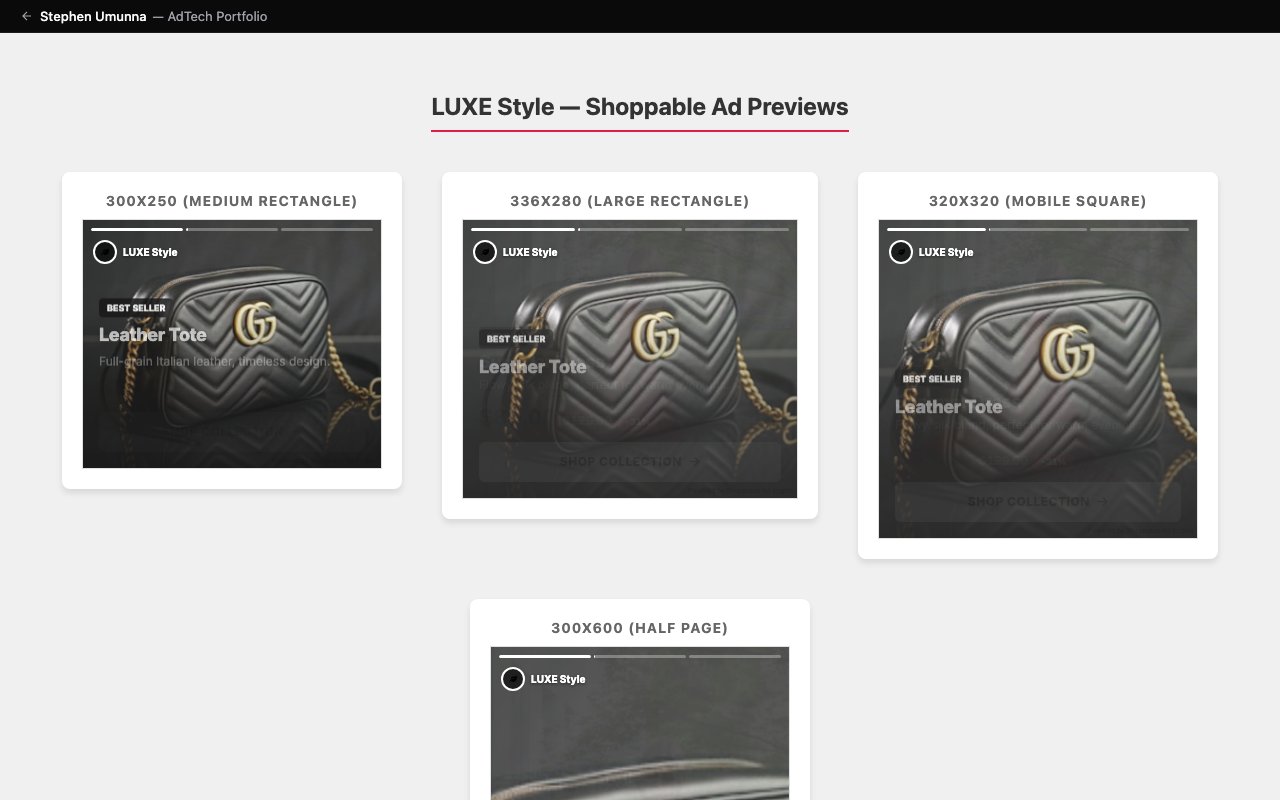 Shoppable Ad Demo